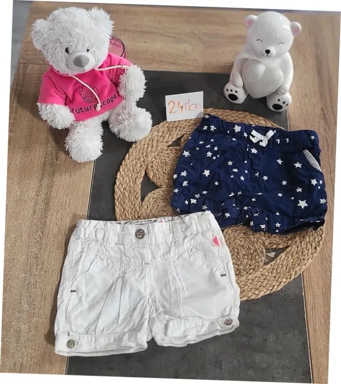 Lot shorts 2 ans