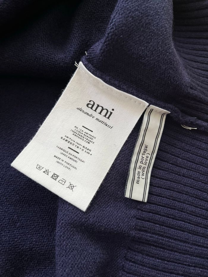 Pull ami Paris bleu marine - photo numéro 5