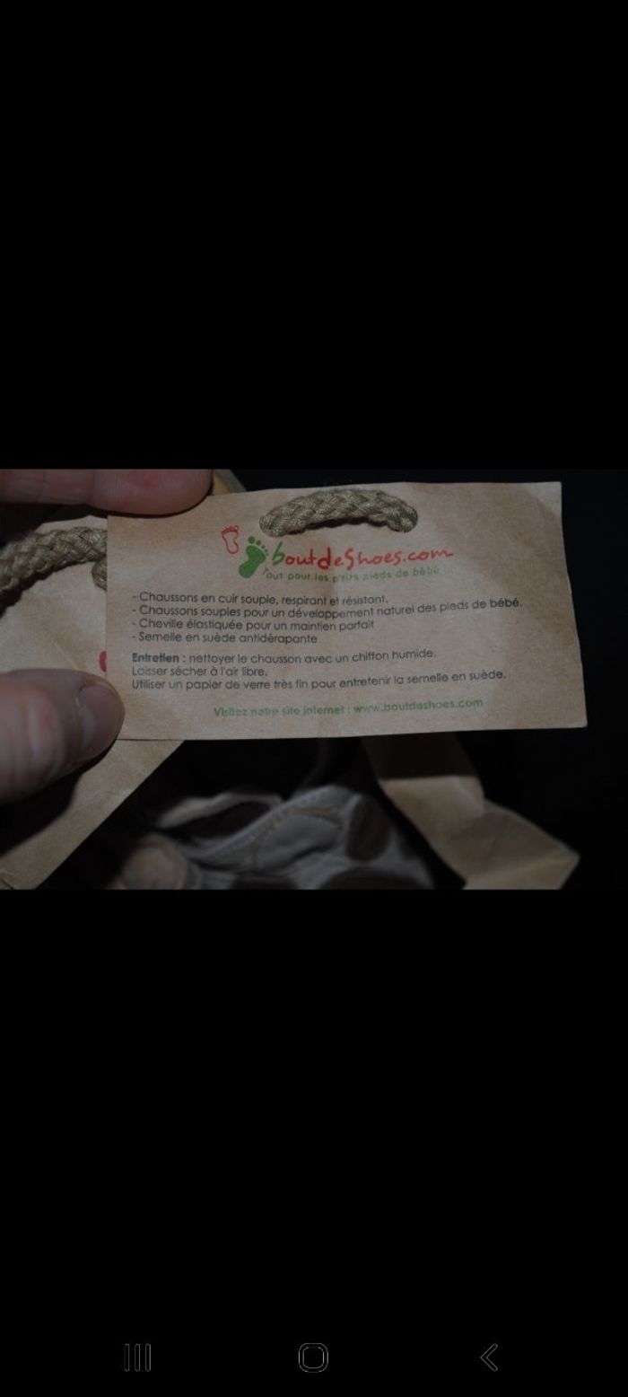 Chaussons cuir 3/6 mois - photo numéro 2