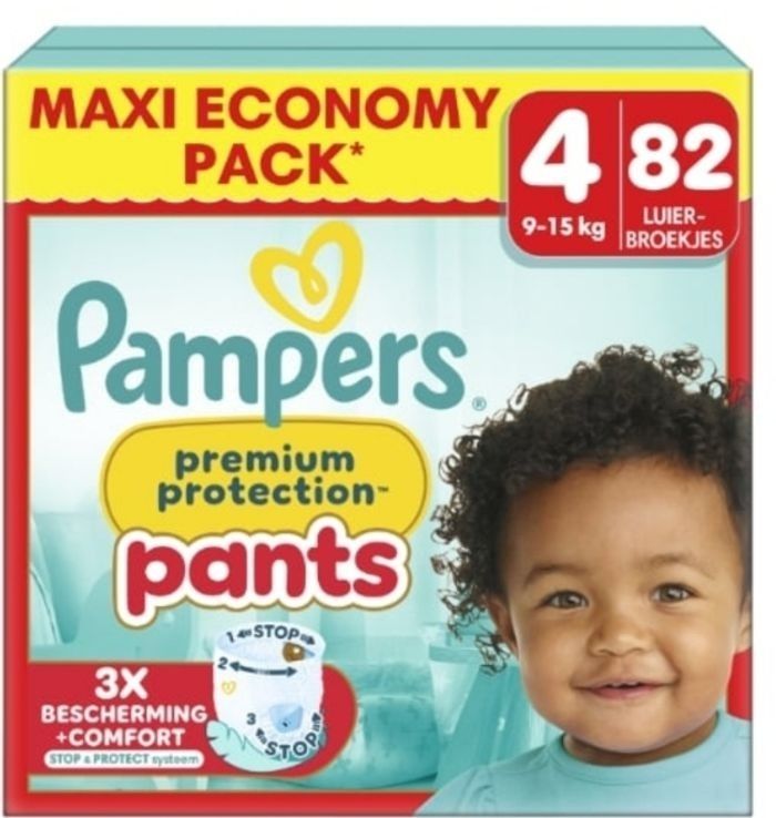 Lot de 82 Couches Pampers Premium Protection Pants 9-15kg kg Taille 4 Neuf