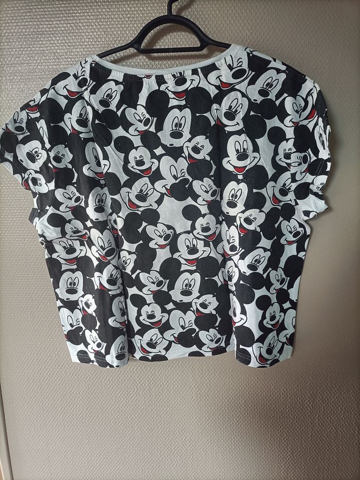 Tshirt disney mickey cropped court - photo numéro 2
