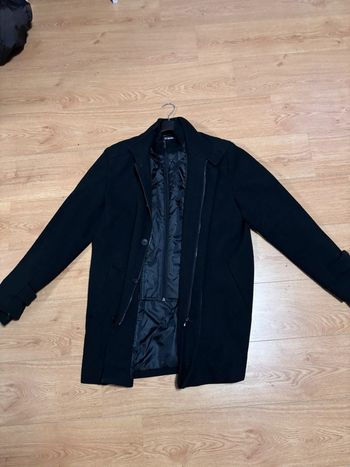 Manteau mi long noir