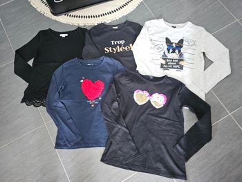 Lots 5 t-shirt fille 12 ans