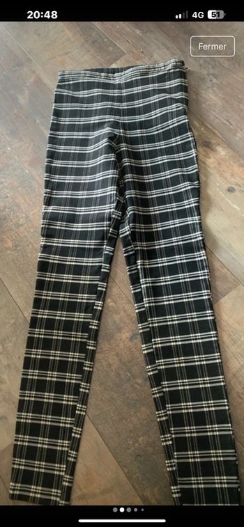 Pantalon noir et blanc style vintage