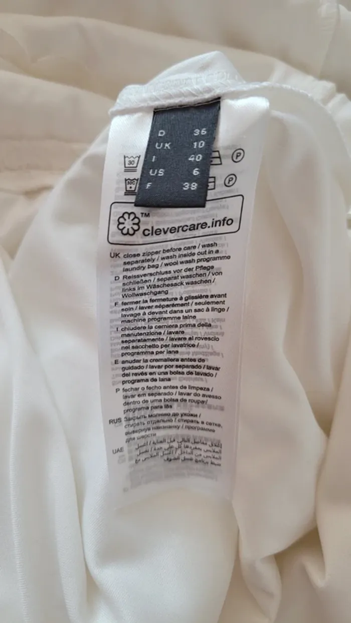 Robe esprit blanche crème en dentelle - photo numéro 9