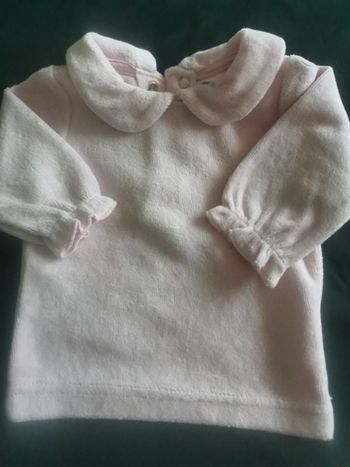Chemisier velour 1 mois