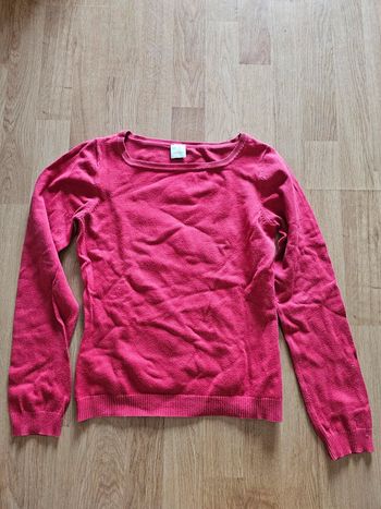 Pull rouge/rose
