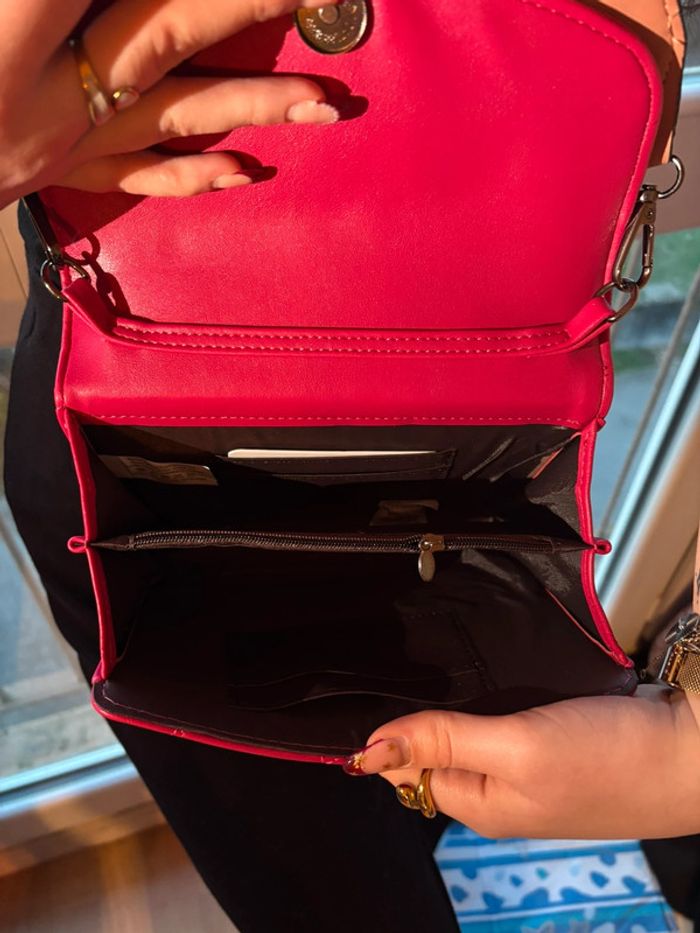 Sac à main coeur rose fushia 💗 - photo numéro 3