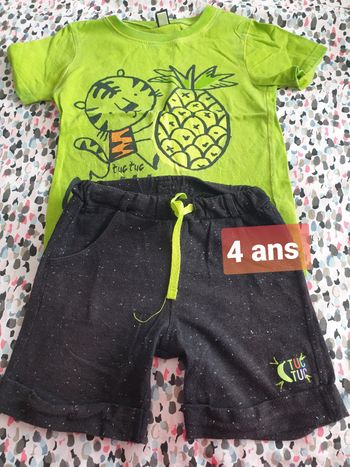 Ensemble tshirt et short tuc tuc 4 ans