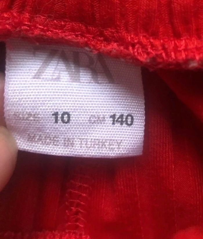 Pantalon rouge fille Zara - photo numéro 4