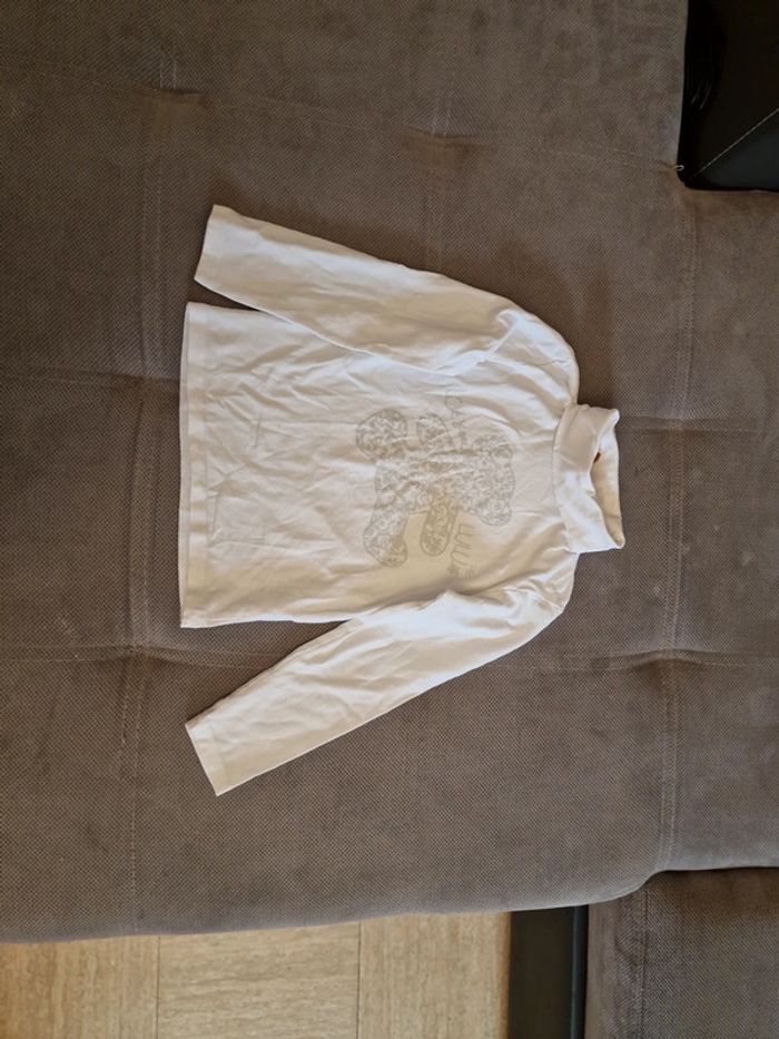 Tee-shirt manches longues colle roulé