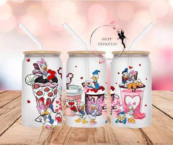Donald x Daisy Smoothie - Gobelet en verre ❤️