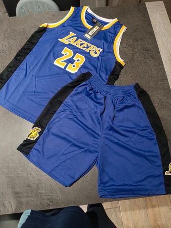 Tenue NBA Los Angeles Lakers LeBron James violet. T.30