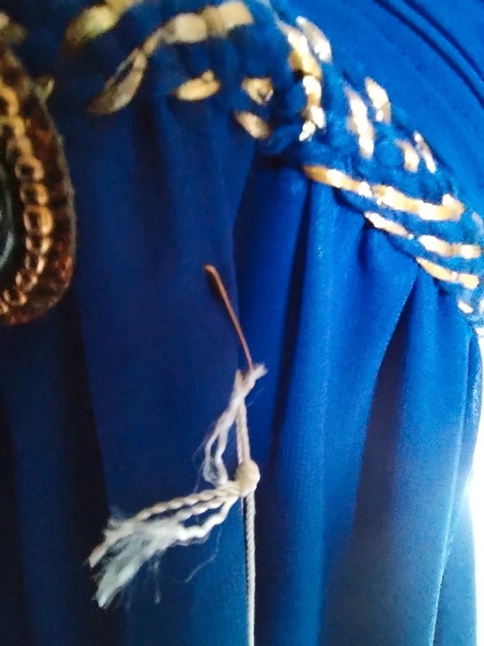 Longue Robe bleu taille unique - photo numéro 6