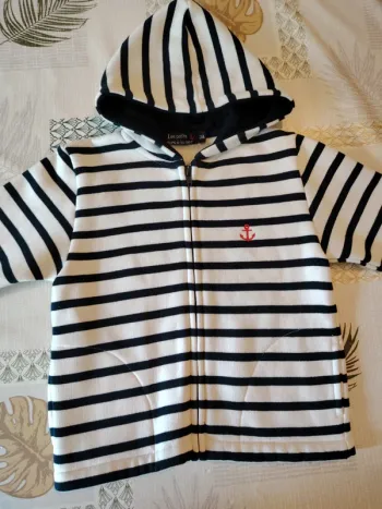 Gilet les petits cœurs à la mer