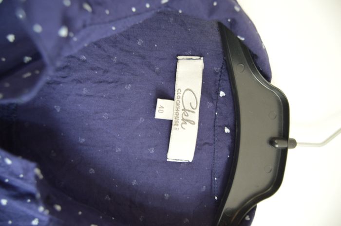 Chemise femme Ckh Clockhouse bleu marine imprimé cœurs taille 40 - photo numéro 2