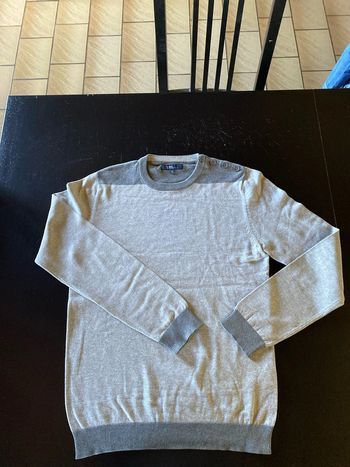 Pull gris homme
