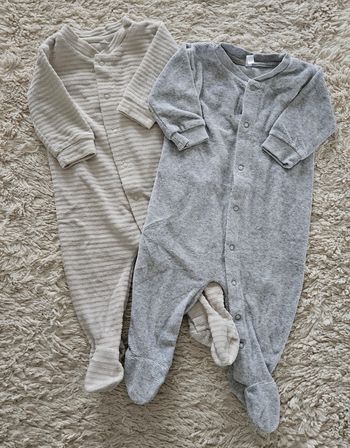 Lot 2 pyjamas velours léger 3 mois