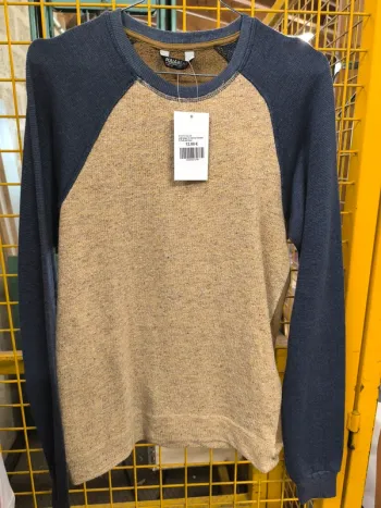 272789 pull beige/marine homme S Pull and bear