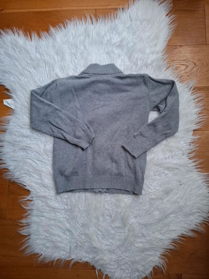Gilet zip gris - photo numéro 2