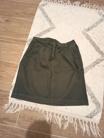 Jupe jean kaki taille 42