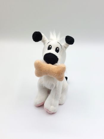 Peluche doudou chien Idéfix éditions Albert René 2020 Lidl delta sport 17 cm