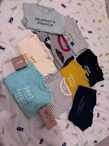 9 pyjamas garçon 1 mois