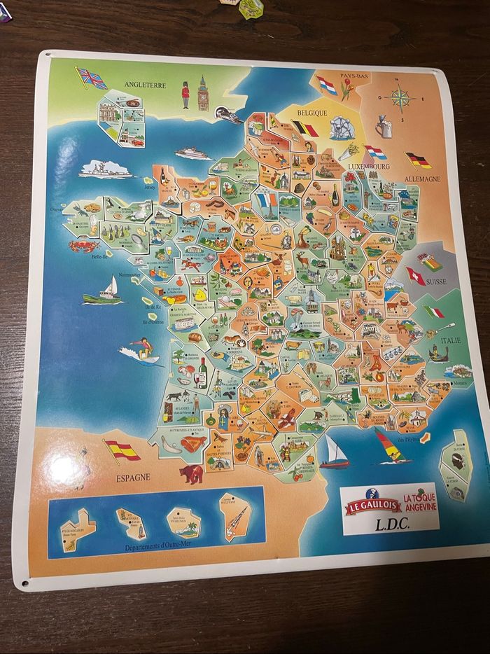 Carte de France aimante le gaulois - photo numéro 2