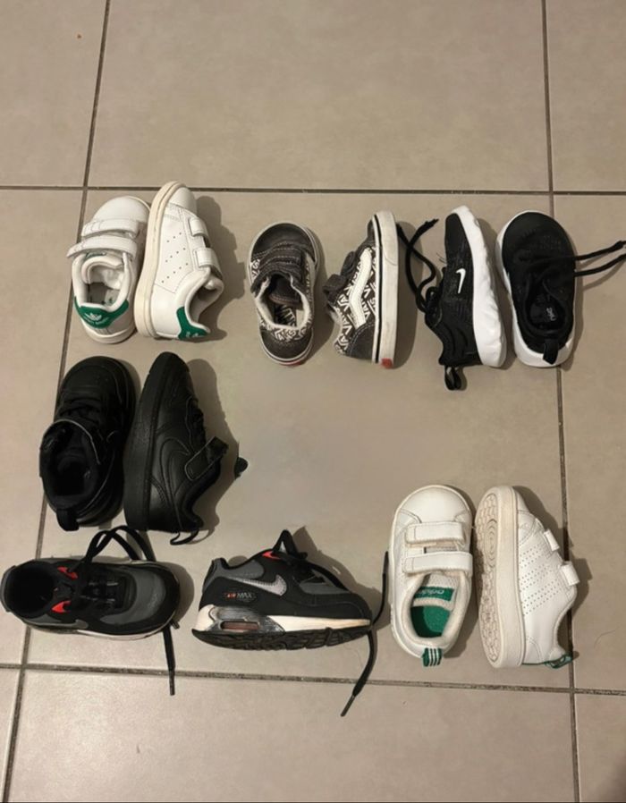 Lot de 6 chaussures en très bon état taille 21/20/22