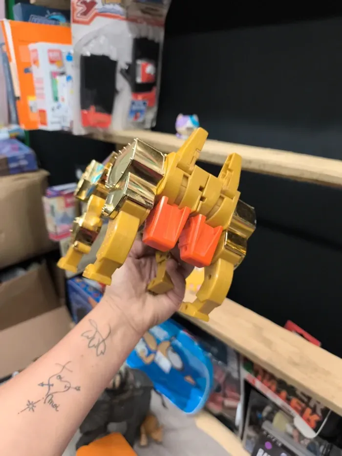 Robot boot Takara 1995 dinosaure rex doré golden or brave goldran nagoya dragon power transformers - photo numéro 9