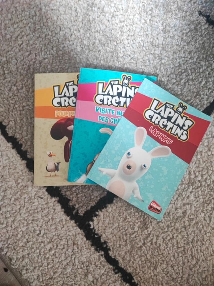 Lot de livres les lapins crétins