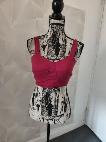 Crop top Bordeaux