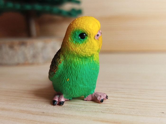 Figurine oiseau perruche verte Animal de la campagne - photo numéro 2