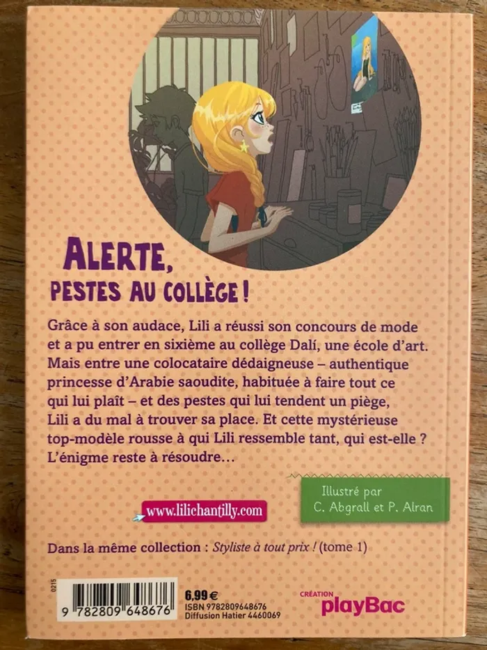 Alerte, pestes au collège! - Lili Chantilly - Claire Ubac - playbac - photo numéro 2