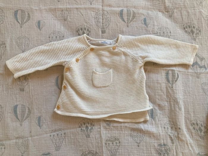 Gilet bébé 1 mois bout'chou