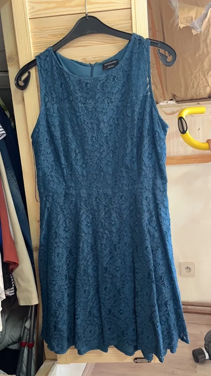 Robe bleu canard
