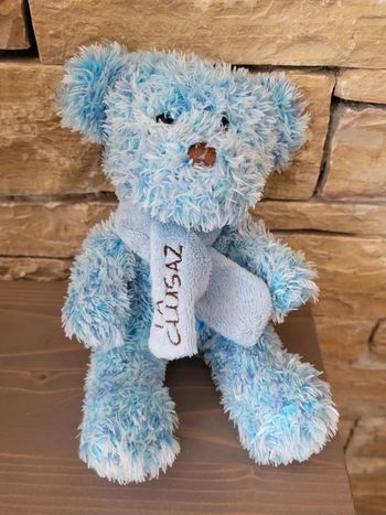 Peluche ours bleu La Clusaz