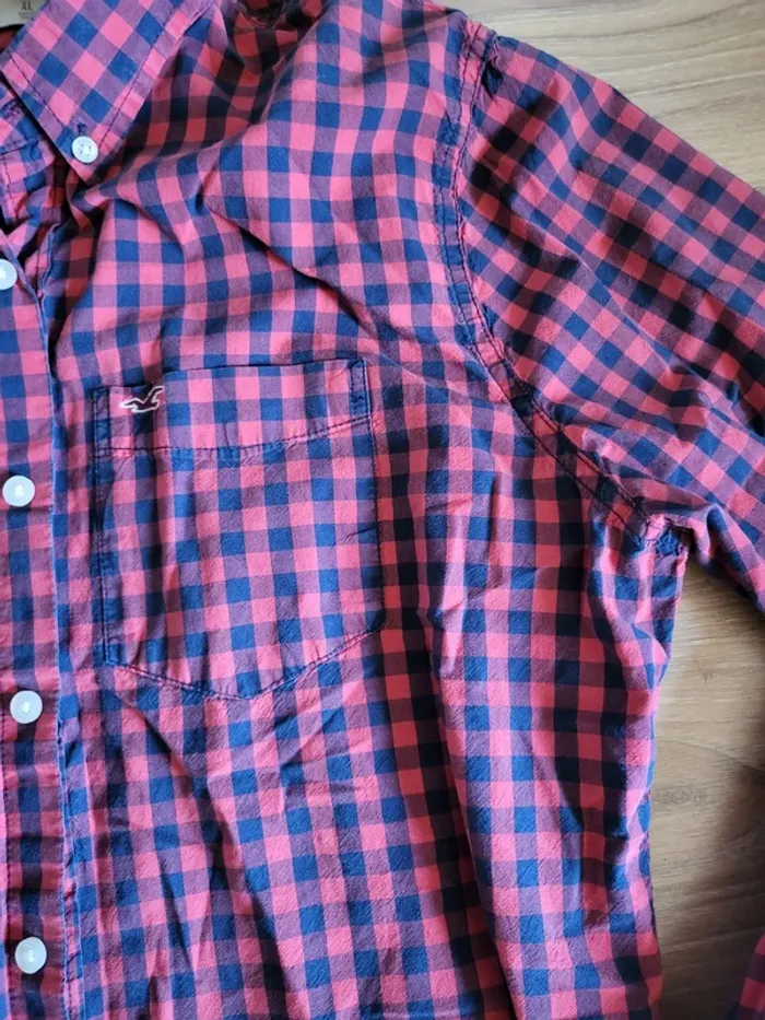 Chemise carreaux Hollister - photo numéro 3