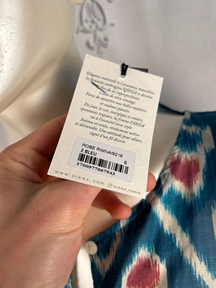 Robe longue Légère Bleu Diega S neuve - photo numéro 5