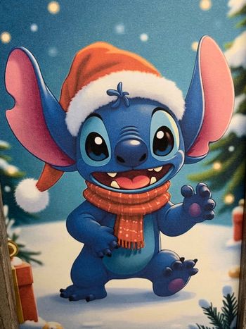 Affiche stitch Noel