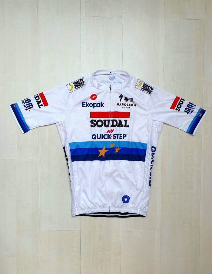 Maillot cyclisme 2025 taille L Team Soudal Quick Step Tim Merlier - photo numéro 3