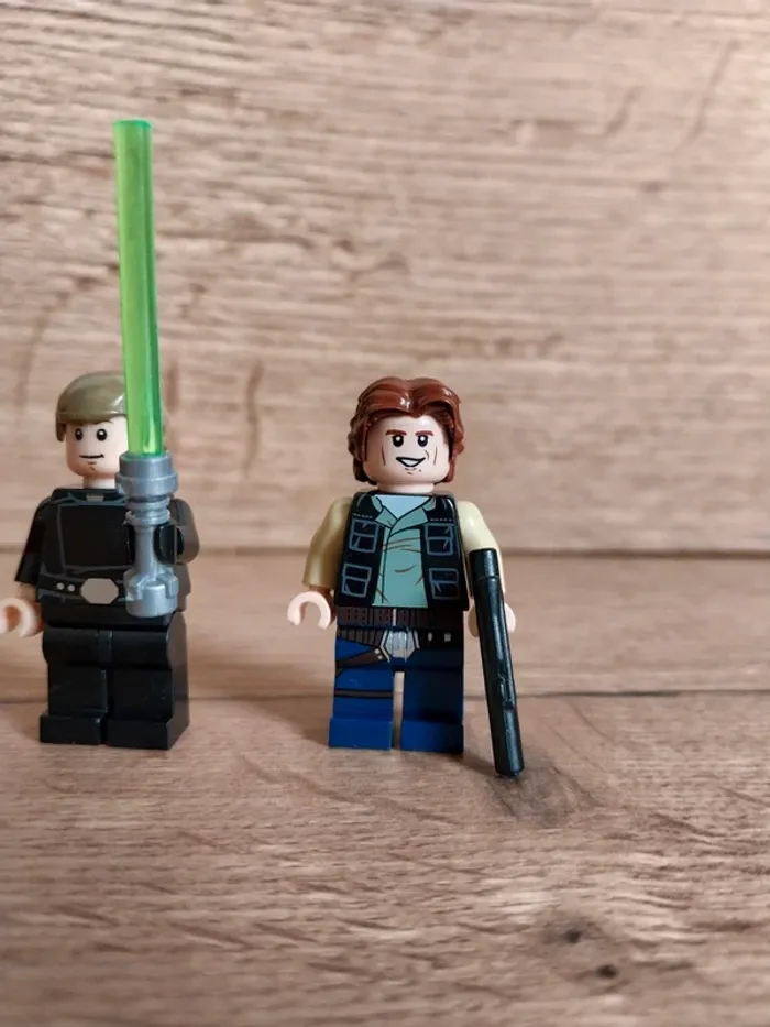 Figurines type lego Jedi Luke Skywalker Chewbacca Han Solo et Princesse Leia star wars - photo numéro 2