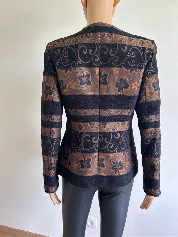 Veste noire et bronze Un Jour Ailleurs taille française 38 TBE - photo numéro 5