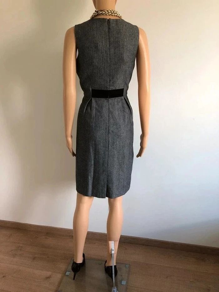 Robe d'hiver grise et noire neuve sans manches Fever London taille 38 - photo numéro 9