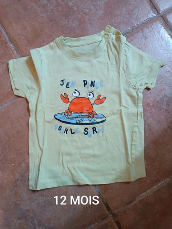T-shirt garçon 12 MOIS