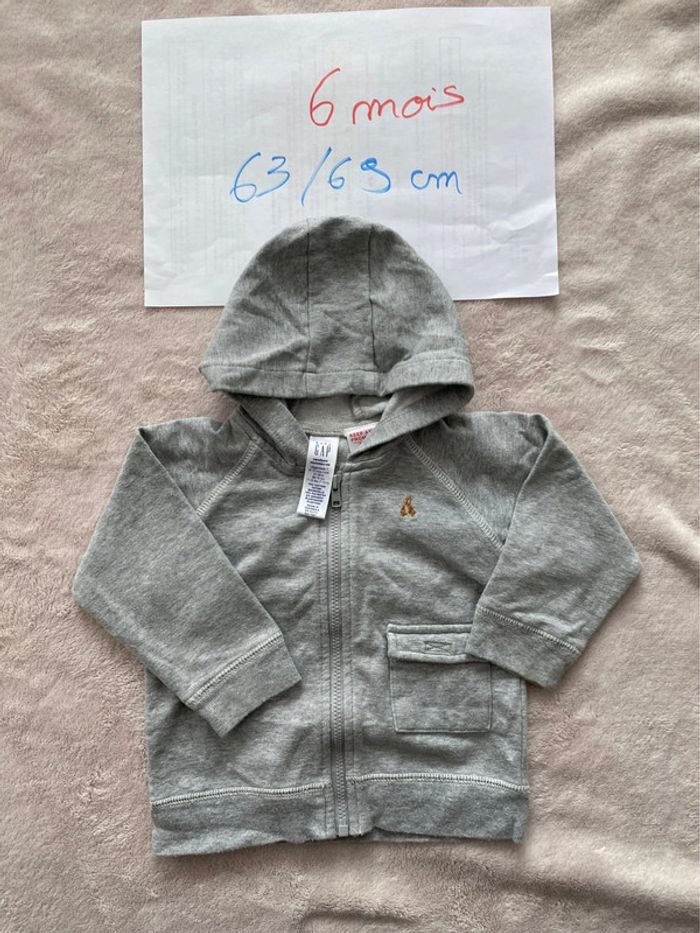 Lot 5 Gilets zippés - Gap, Orchestra, Sergent Major, dpam, Cadet Rousselle - 6 mois - TBE - photo numéro 5