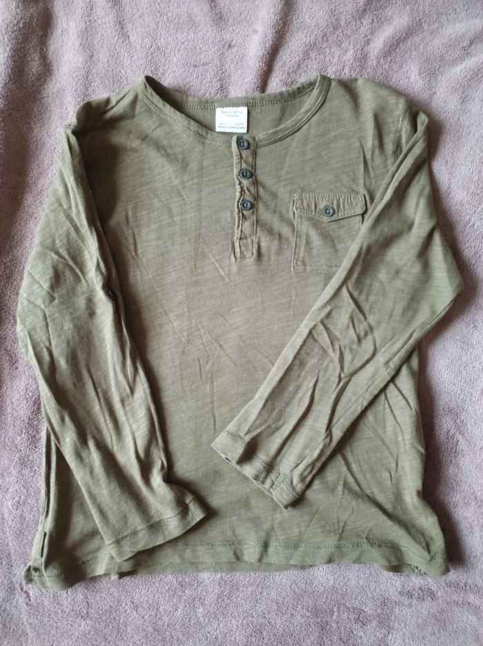 T-shirt fin manches longues garçon - Taille 6 ans