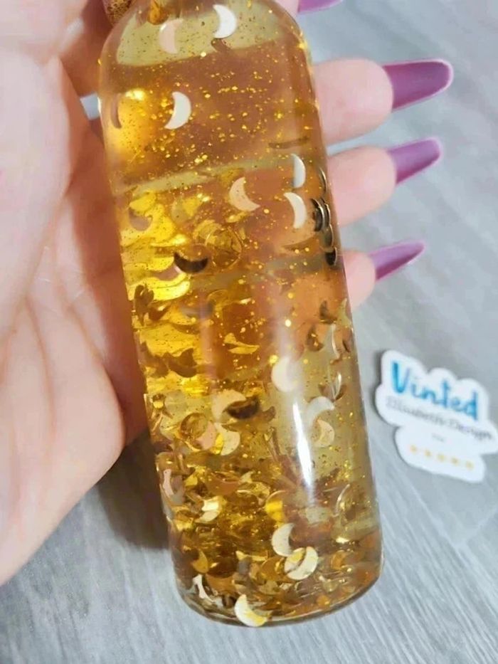 Jeu sensoriel retour au calme, jouet d’éveil coloré lunes dorées - photo numéro 3