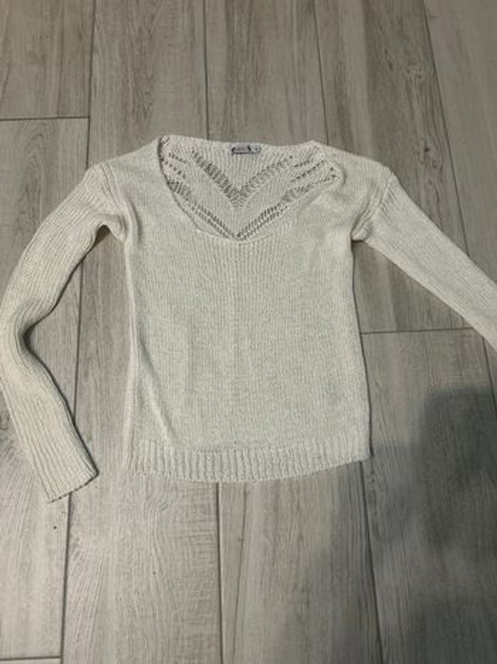 Pull en maille ajouré