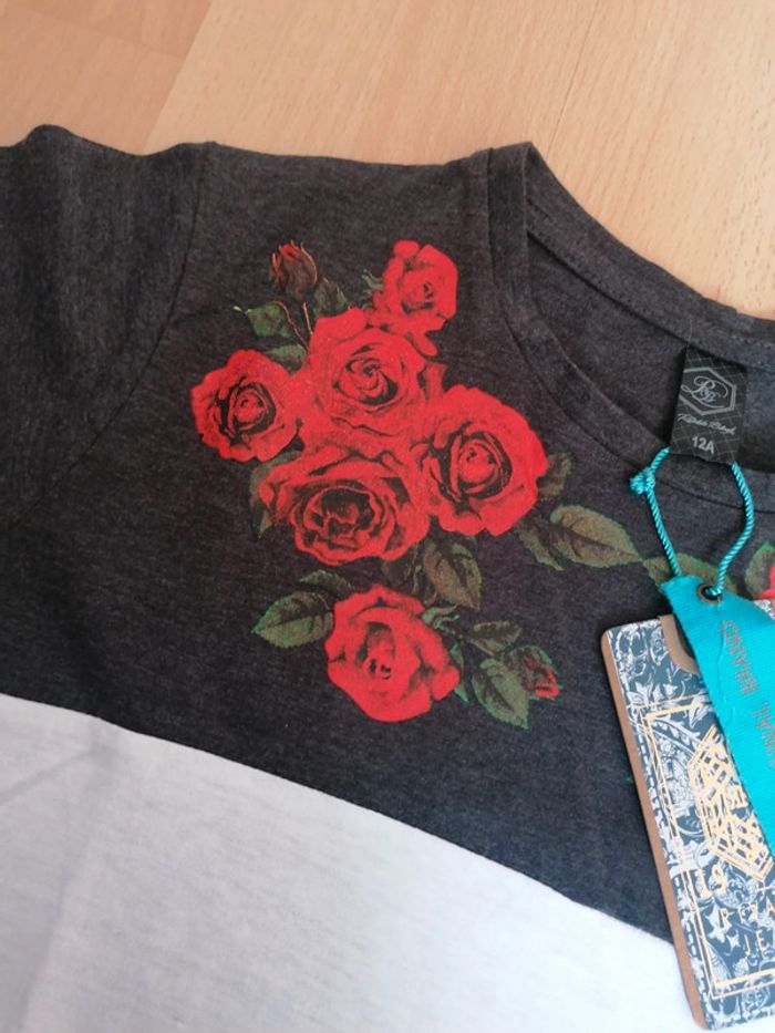 T-shirt 12 ans Rivaldi Black neuf avec étiquette - photo numéro 2